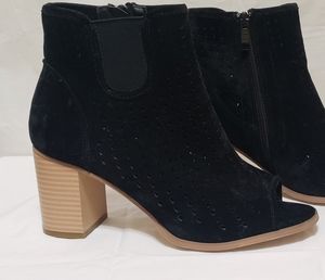 Women's open toe booties